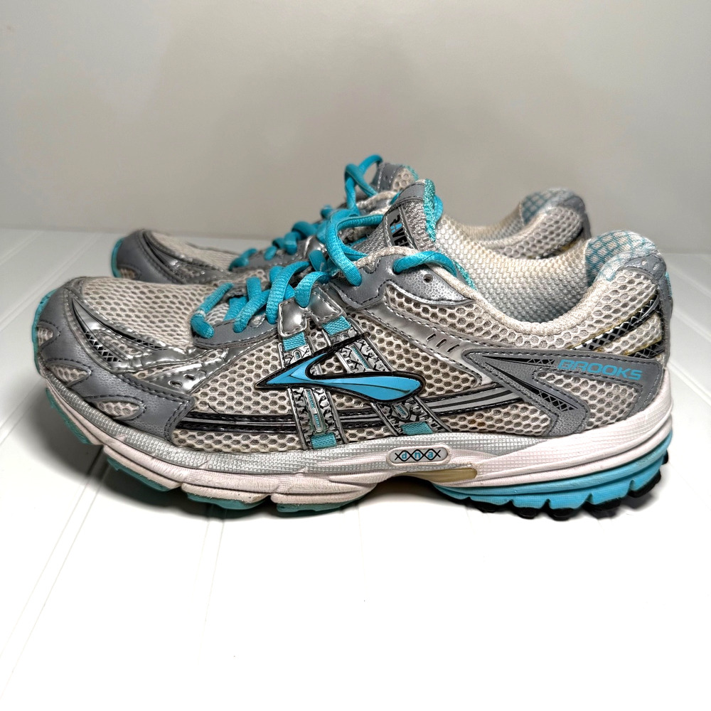 Brooks Women’s Ravenna 2 Running Shoes Size 8 Grey Teal Cross Training Athletic - Picture 6 of 8